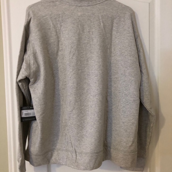 EDDIE BAUER GREY 1/4 Zip XL SWEATER - Picture 2 of 4